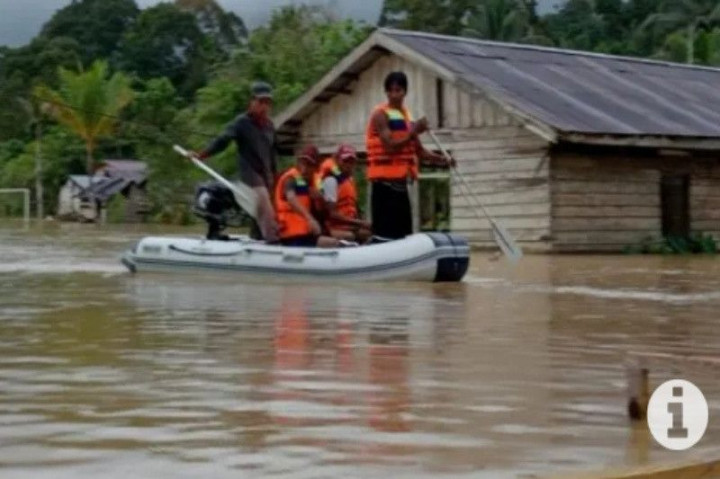 15 Desa di Paser Terdampak Banjir Akibat Hujan Deras
