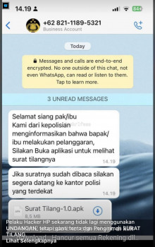[Cek Fakta] Beredar Surat Tilang dari Kepolisian via WA? Ini Faktanya