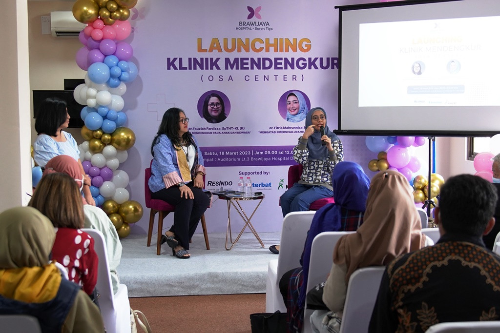 Talkshow seputar Mendengkur pada acara Launching Klinik Mendengkur di Brawijaya Hospital Duren Tiga, Pancoran Jakarta Selatan. (Foto: Brawijaya Healthcare)