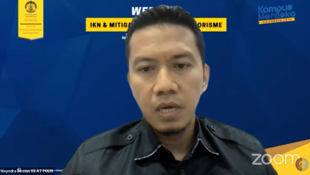 Kasubdit Kontra Naratif Direktorat Pencegahan Densus 88 Polri AKBP Mayndra Eka Wardhana. Medcom.id/Theofilus Ifan Sucipto.
