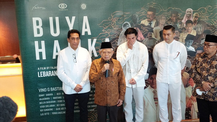 Saksikan Pemutaran Film Perdana Buya Hamka, Wapres: Anjuran Saya Anak Muda Harus Nonton