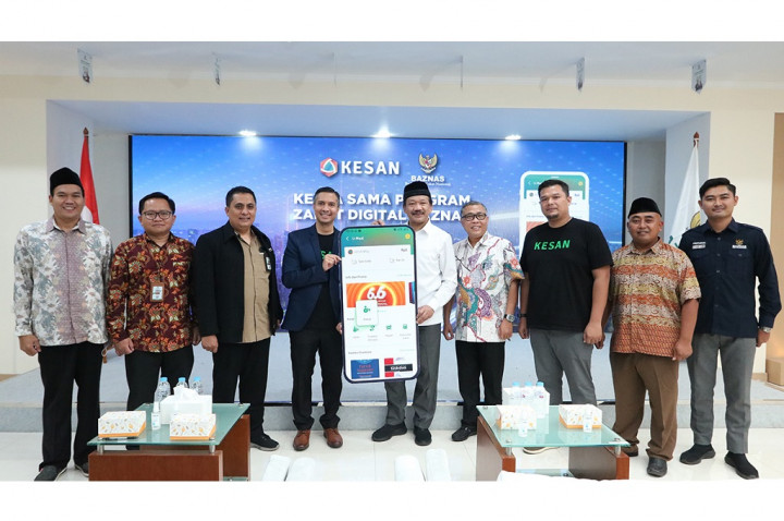 BAZNAS Gandeng Aplikasi Kesan Tawarkan Kemudahan Zakat