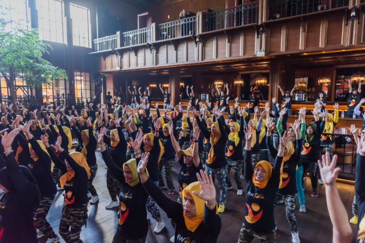 HW Peduli Libatkan Komunitas Senam Bersama dan Saling Berbagi