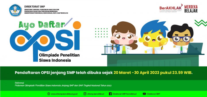 Siswa SMP Merapat! Pendaftaran OPSI 2023 Dibuka hingga 30 April
