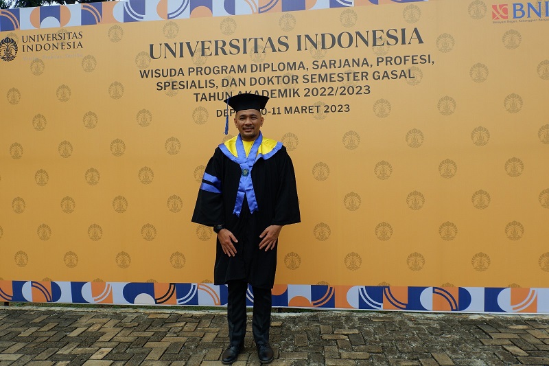 Triadi Panthun Tiggor mahasiswa Program Magister Manajemen Integritas Material, Departemen Teknik Metalurgi dan Material FTUI. (dok FTUI)