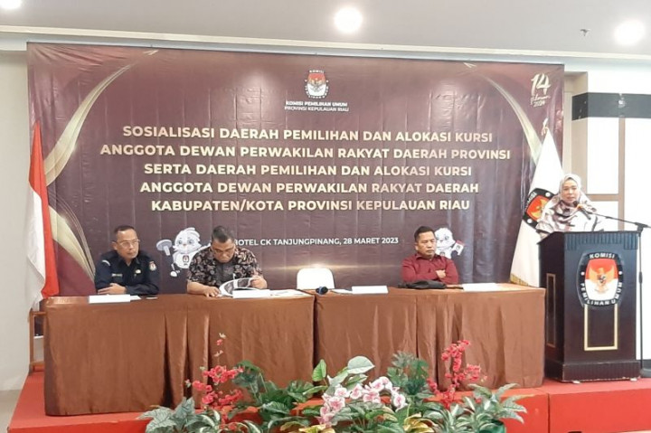 KPU Kepri Tetapkan Dapil dan Kursi DPRD Pemilu 2024 Tak Berubah