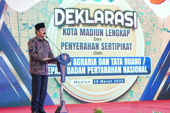 Menteri ATR/BPN Hadi Tjahjanto Jadikan Madiun Kota Lengkap