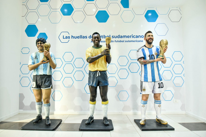 Berjejer Dengan Maradona dan Pele, Begini Penampakan Patung Lionel Messi di Museum CONMEBOL