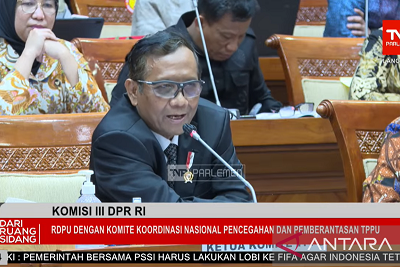 Mahfud MD 'Gertak' Balik Arteria Dahlan Soal Polemik Transaksi Mencurigakan Rp349 T