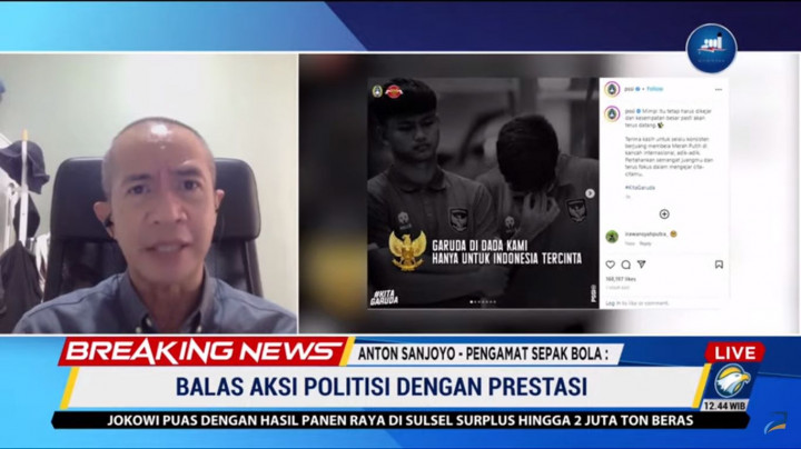 Anton Sanjoyo: FIFA Tak akan Sanksi Berat Indonesia, Sudah Tahu Dijadikan Panggung Politik