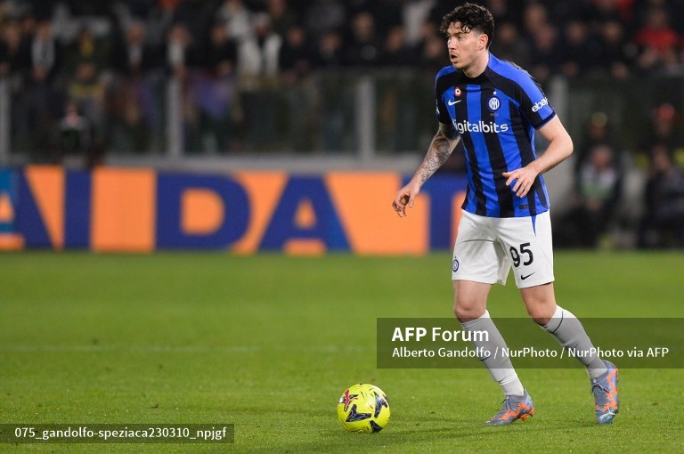 Bek Inter Milan, Alessandro Bastoni (AFP/Alberto Gandolfo)