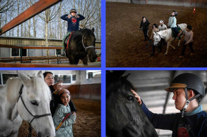 Terapi Anak-anak Autis Beijing dengan Bantuan Kuda