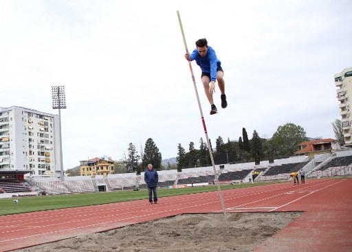 Atlet Ukraina jadi korban serangan Rusia. (AFP)