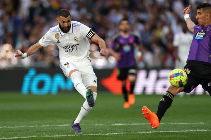 Aksi Benzema Borong 3 Gol saat Madrid Libas Valladolid 6-0
