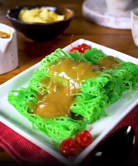 Roti Jala Saus Durian, Manis Legit untuk Buka Puasa