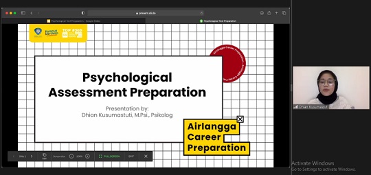 Psikolog dari Airlangga Asesmen Dhian Kusumastuti. DOK Unair