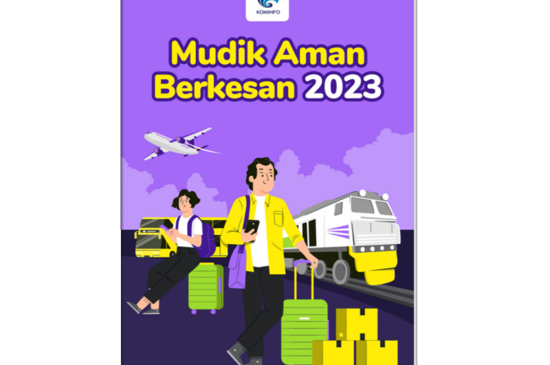 Cover buku Mudik Aman Berkesa 2023. Kemkominfo