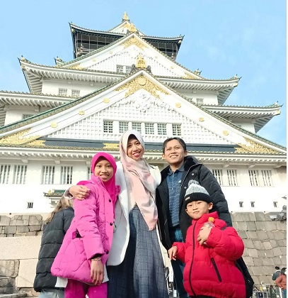 Dosen UNS Mercy Bientri Yunindanova yang tengah sekolah S3 di Jepang. DOK UNS