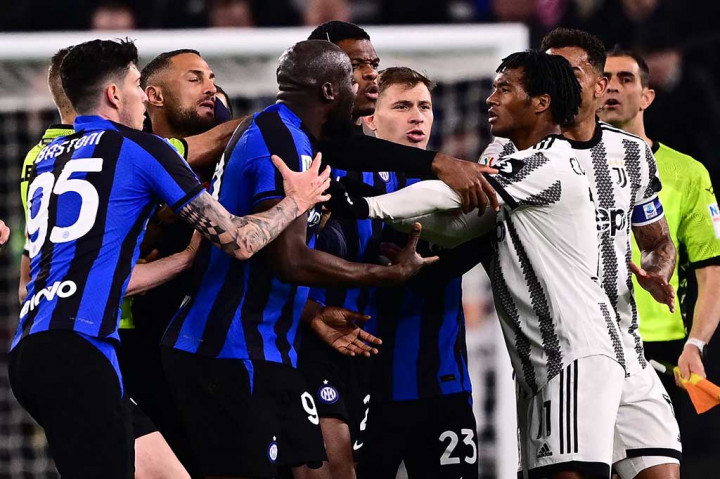 Hujan Kartu Merah Warnai Hasil Imbang Juventus Vs Inter Milan