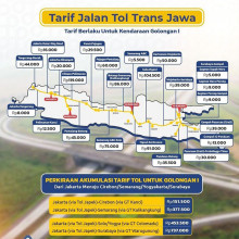 Mau Mudik Lebaran? Simak Tarif Tol Trans Jawa