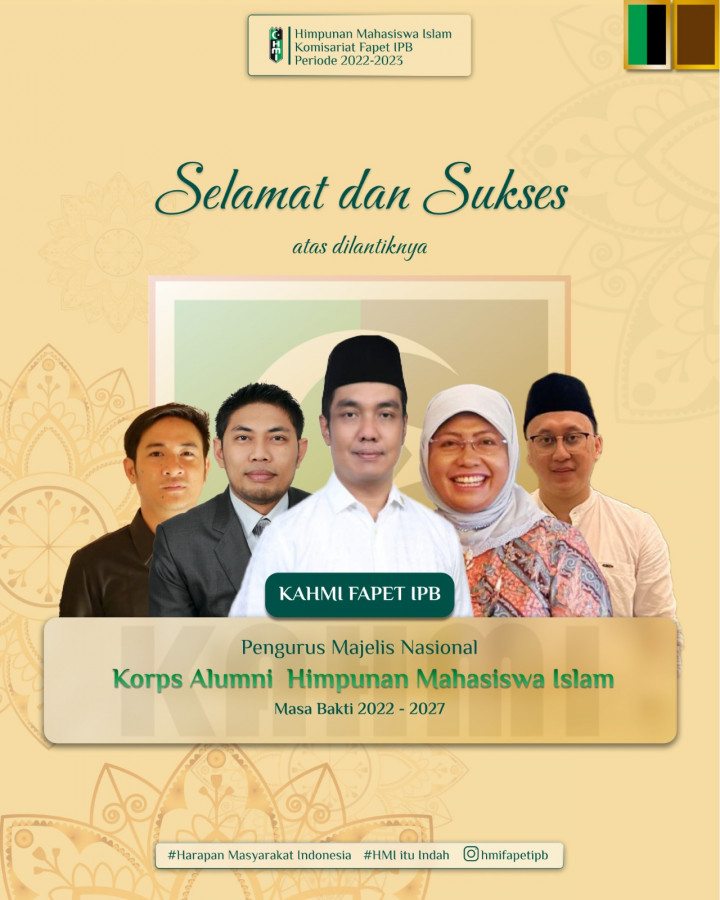 Belasan Alumni IPB Masuk Jajaran Pengurus Harian MN KAHMI 2022-2027