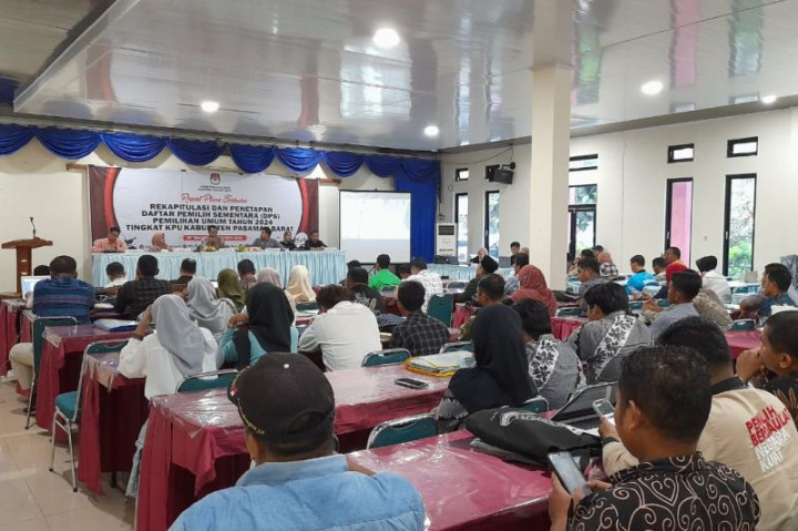 KPU Pasaman Barat Tetapkan DPS Pemilu 2024 Sebanyak 299.460 Orang