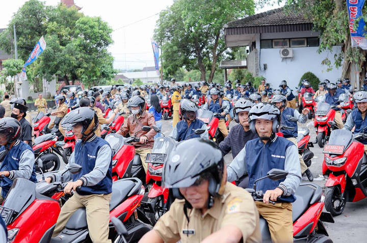 Mantap, 294 Unit Motor Dibagikan untuk Lurah & Kades Di Wonogiri