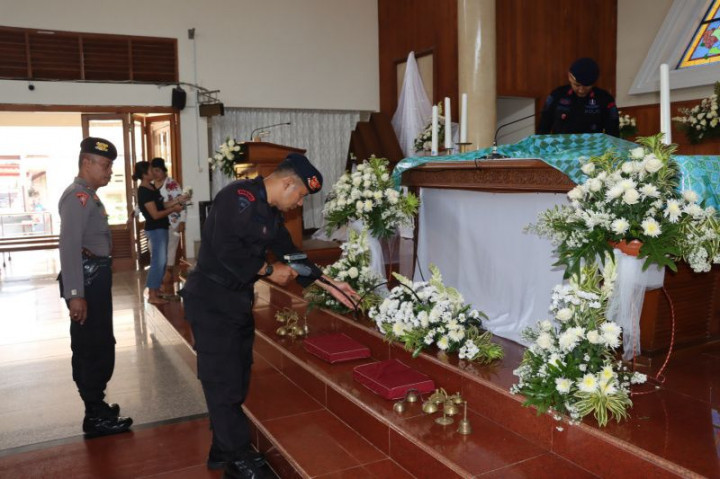 Polres Bantul Sterilisasi 5 Gereja Jelang Perayaan Paskah