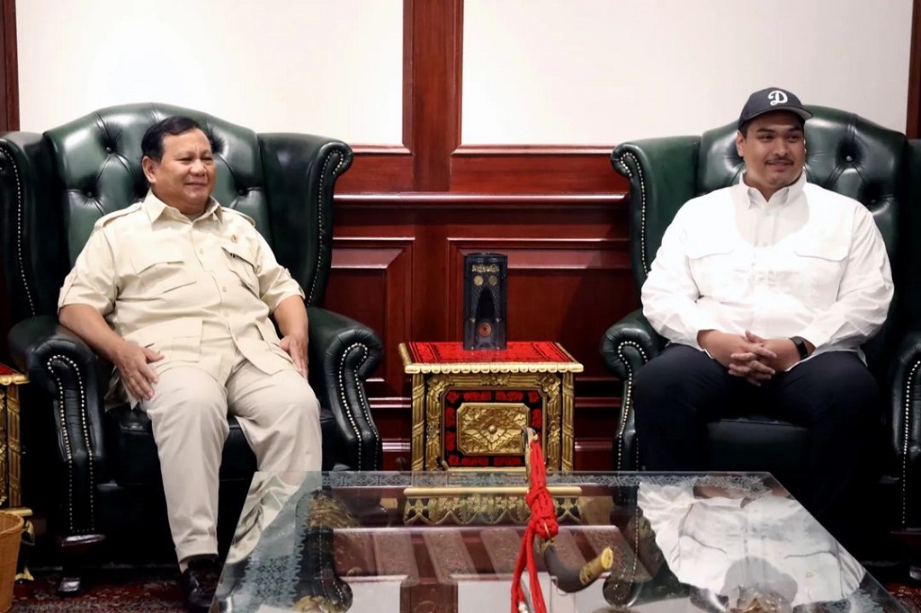 Menhan Prabowo Terima Kunjungan Menpora Dito