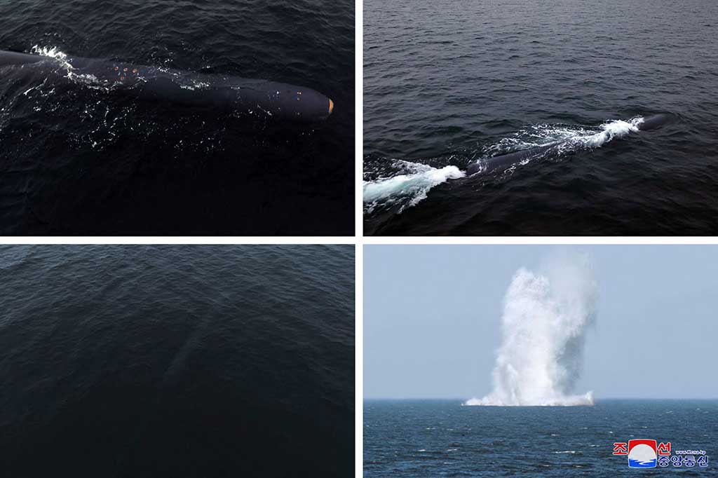 Lagi! Korut Gelar Tes Drone Serangan Nuklir Bawah Laut