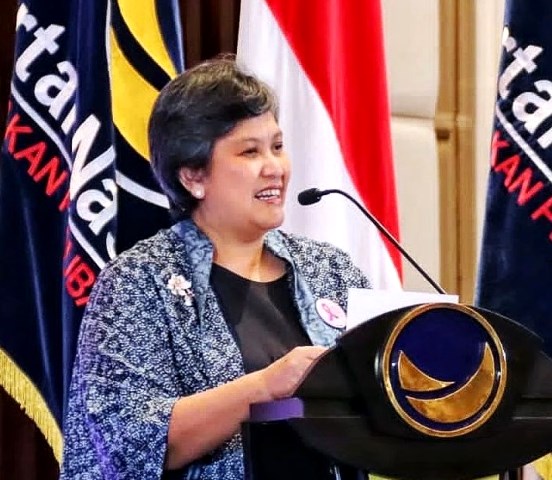  Lestari Moerdijat memaparkan mengenai pemberdayaan perempuan dalam menjawab berbagai tantangan di masa depan. (Foto: Dok. Instagram Lestari Moerdijat/@lestarimoerdijat)