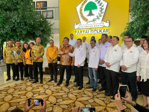 Pertemuan Golkar dan Perindo Bahas Koalisi Besar