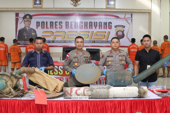 Polres Bengkayang Tetapkan 19 Tersangka Penambangan Emas Ilegal