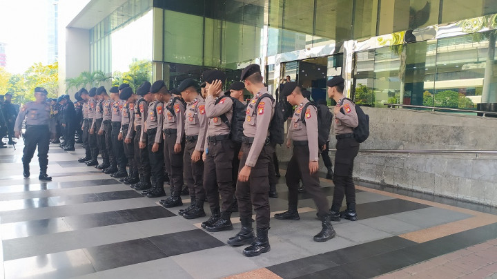 Jelang Pemeriksaan Firli Bahuri, Gedung Dewas KPK Dijaga Ketat Brimob