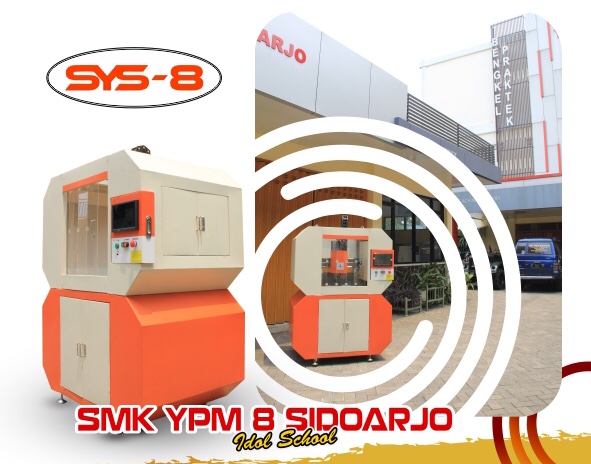 Beli Mahal, SMK YPM 8 Sidoarjo Produksi Sendiri Mesin CNC