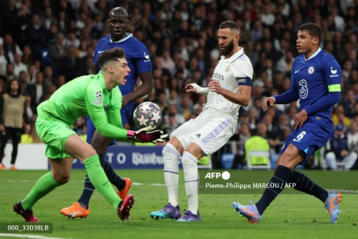 Babak Pertama, Benzema Bawa Madrid Unggul Sementara dari Chelsea