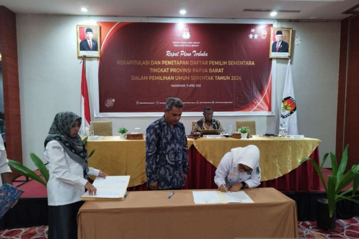Daftar Pemilih Sementara Papua Barat Berjumlah 394.707 Orang