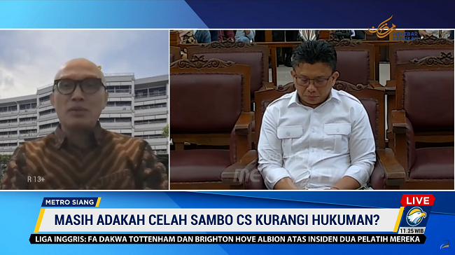 Pakar Hukum: Celah Kurangi Hukuman Sambo Cs Sangat Kecil