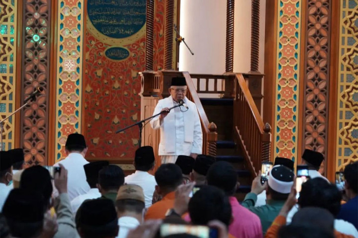 Wapres Ma'ruf Beri Tausiah di Gorontalo tentang Turunnya Alquran