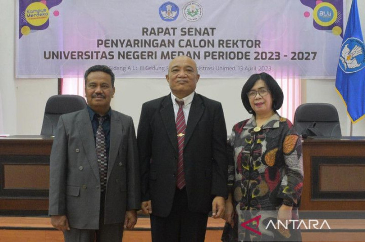Pilrek Unimed, Senat Tetapkan 3 Calon Rektor Periode 2023-2027