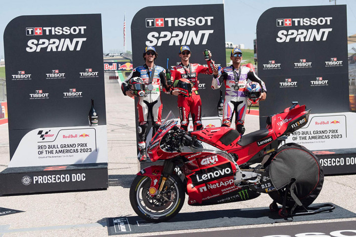 Bagnaia Menangi Sprint Race MotoGP Austin, Cetak Rekor Baru