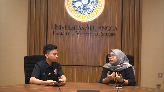 Dosen Vokasi Unair Rizky Amalia Sinulingga. DOK Unair