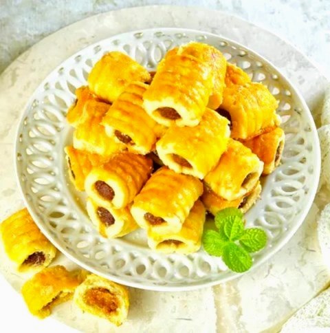 Nastar Gulung Isi Selai Nanas, Antigagal dan Lumer di Mulut