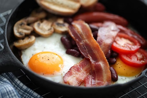  Bacon dan telur. (Foto: Ilustrasi. Dok. Freepik.com)