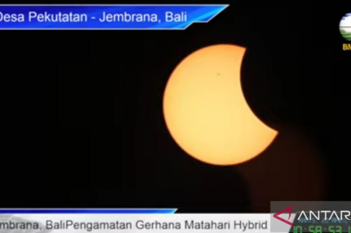 Gerhana Matahari di Bali Berdurasi 3 Jam