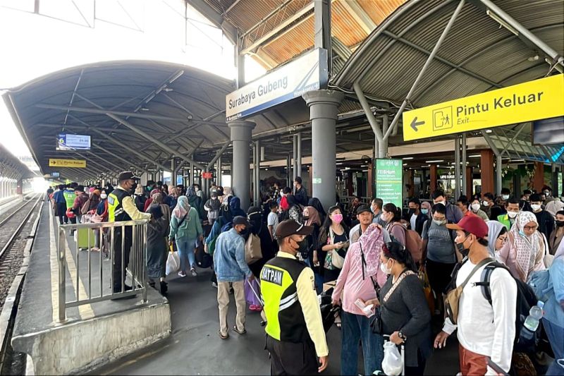 Daop 8 Surabaya Catat 147 Ribu Pemudik Gunakan Kereta Api