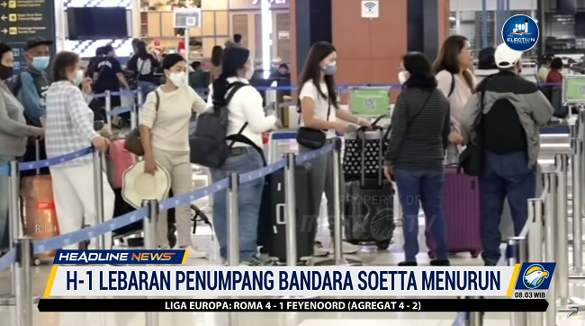 H-1 Lebaran Penumpang di Bandara Soetta Menurun