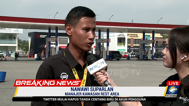 Volume Kendaraan Menurun, Rest Area 57 Terpantau Lengang