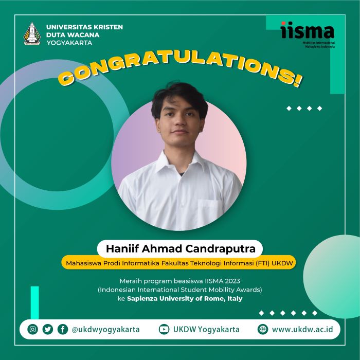 Mahasiswa UKDW Berhasil Raih Beasiswa IISMA ke Kampus di Roma