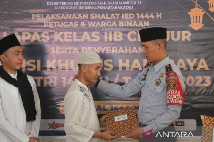 250 Narapidana di Lapas Kelas II B Cianjur Dapat Remisi Lebaran